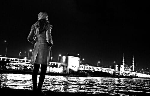 Galata, Azepkapı, İstanbul, Turkey, Türkiye,B&W